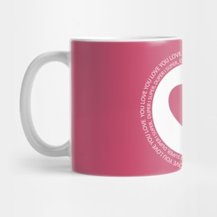 [Deredere] I Super, Duper Love You (White) Mug